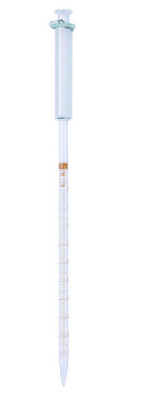 Graduated pipette 5:0.05 ml AR-glass, amber graduated, with piston, graduated to tip_1526207