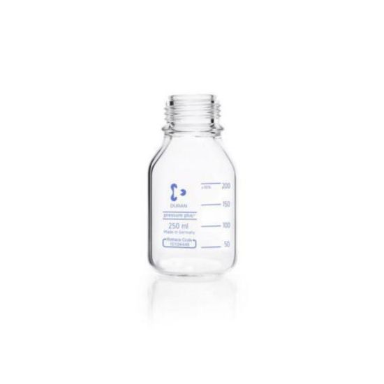 Laboratory bottle 250 ml, clear Pressure Plus, GL45, DURAN®, pressure resistant -1/+1,5 bar_1529335