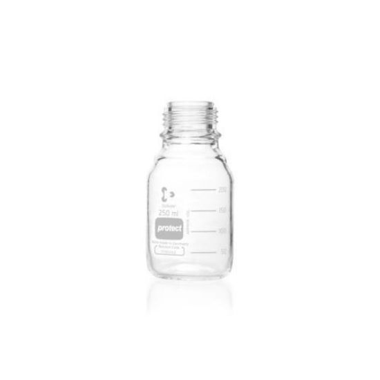 Laboratory bottle 250ml, plastic coated without cap and pouring ring GL 45, DURAN® Protect_1529341