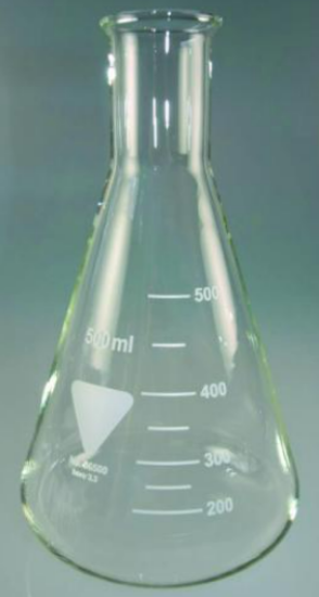 Erlenmeyer flasks 300ml narrow neck boro 3.3, pack of 10_1529437