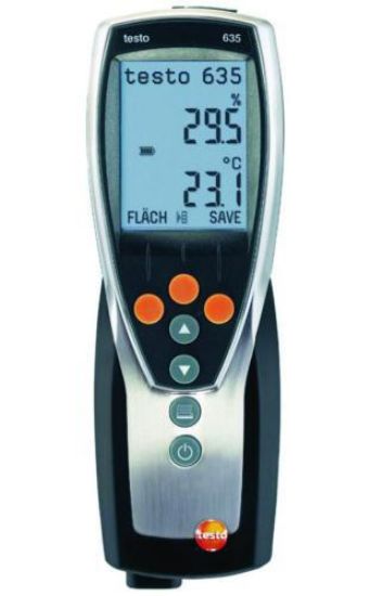 Precision humidity/temperature meter,w/o.sensors range: 0 - 100% rel.H.,-20° - +140°C (comb.sensor) range with temp.sensor only: -50° - +1000°C, 635_1531076
