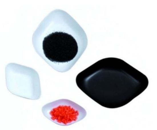 LLG-Weighing boats 30 ml, PS white, antistatic, diamond shape, pack of 500_1531975
