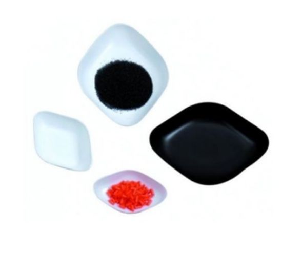 LLG-Weighing boats 100 ml, PS white, antistatic, diamond shape, pack of 250_1531977