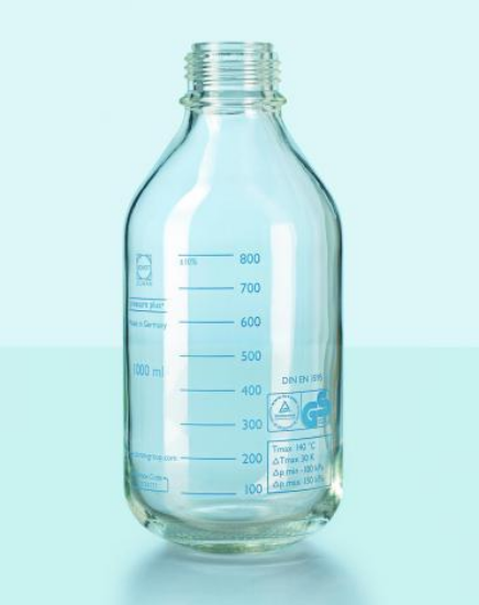Laboratory bottle 1000 ml, clear Pressure Plus, GL45, DURAN®, pressure resistant -1/+1,5 bar_1530116