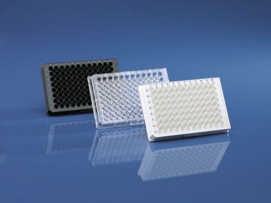 Microplates ImmunoGrade 96-well, PS, Black, Transparent Bottom, F-bottom, Non-sterile, Without lid_1530792
