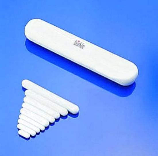 Magnetic stirring bars 30x6 mm cylindrical, PTFE, white_1532490