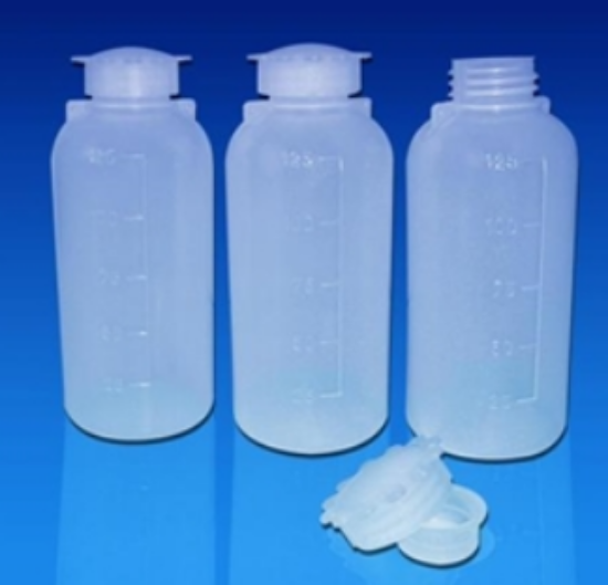 Narrow neck bottle 2000ml PE graduated, with closure_1552548