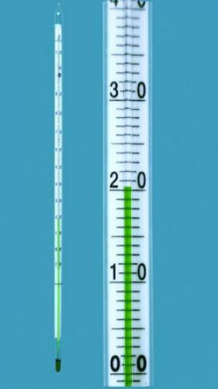 Thermometers -10...+110:0,5°C 300x7-8mm, 76mm submergence environmentaldaily filled_1554724