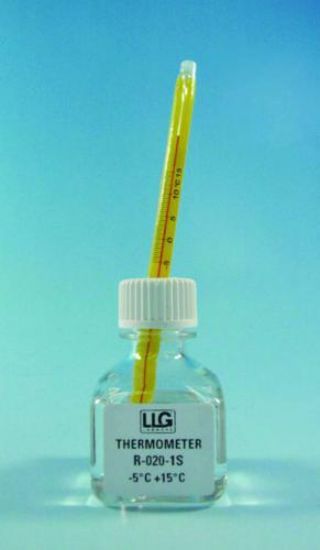 LLG-Thermometer, red spirit filled -5...+15:0,5°C for coolers_1554736