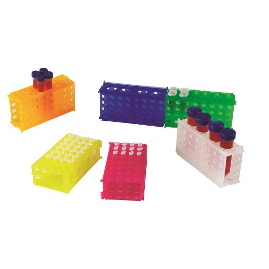 Microtube racks, interlocking for 4 sizes, yellow, 
17.4 x 9.5 x 5.2 cm_1555159