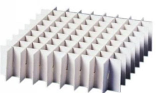 LLG-Grid divider 6x6 H=65mm, from cardboard, for Cryobox 136 x 136 mm_1557473