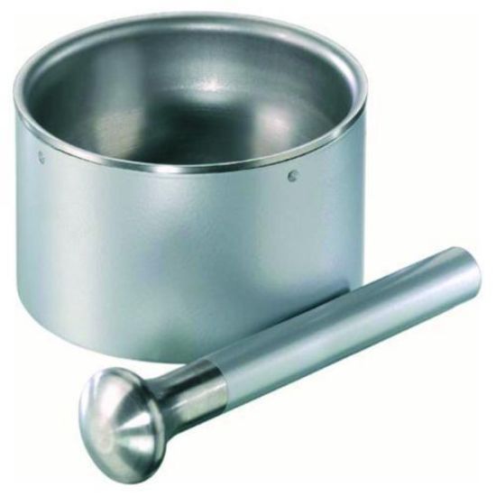 Mortar 100 mm outside Ø 165 ml, with pestle, stainless steel, heavy pattern_1555498