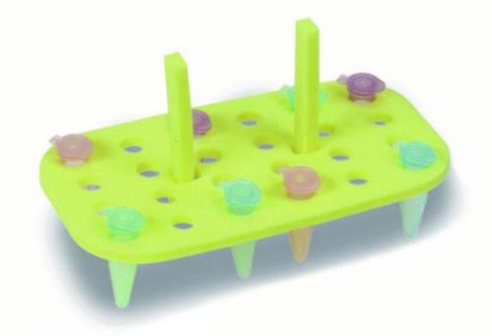 Floating tube rack foam, rectangle, yellow, for 24 tubes à 1,5-2,0 ml, pack of 5_1555930