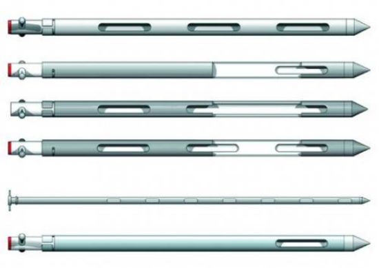 Jumbo-sampler, aluminium 850 mm length, 3 chambers à 390 ml, Ø 50 mm, with PTFE separators_1556008