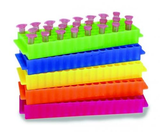 Microtube rack, blue 80-well, PP, for 1.5/2.0 ml tubes_1556062