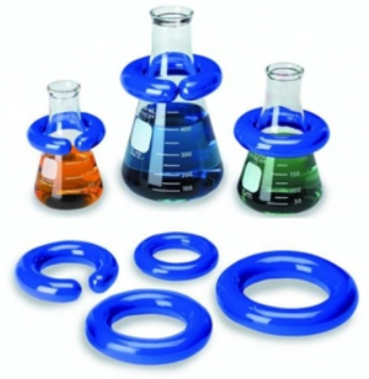 LAB-Ring from lead, 18mm O-form, vinyl coated, red, for 5-10 ml flasks_1558613