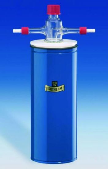 Cold trap KF 29-GL-A complete with dewar flask 12 C and plastic ring and drain opening_1559175
