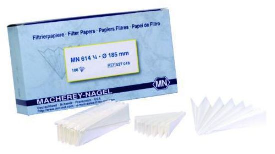 Filter papers folded MN 614 1/4, 185 mm pack of 100_1559469
