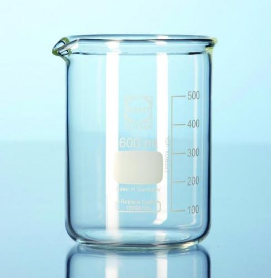 Super Duty Beaker 400 ml Duran®, 80x110 mm, low form, with division and drain_1557657