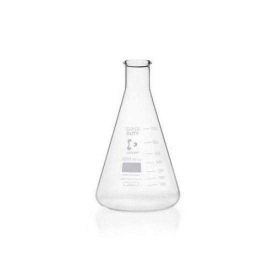 Super Duty Erlenmeyer flask 2000 ml Duran®, narrow neck, tooled border, 166x280 mm_1558227