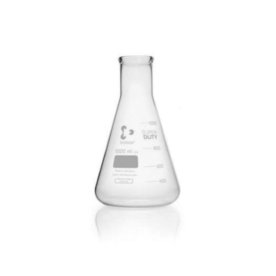 Super Duty Erlenmeyer flask 1000 ml Duran®, wide neck, tooled border, 131x220 mm_1558223