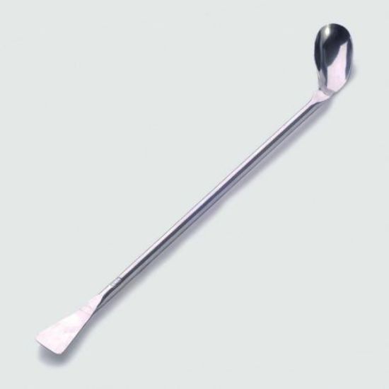 LLG-Spatula - double end -  curved - 150 mm stainless steel_1558280