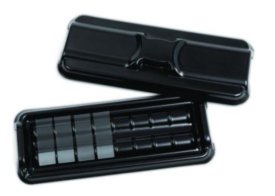 Set Disposable Staining Slide Tray for 8 slides, 305x127x29,5mm for staining, rinsing and drying_1558344