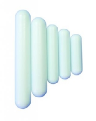 LLG-Magnetic stirring bar "Economy", PTFE, cylindrical, pack of 10, 20x6 mm_1240911