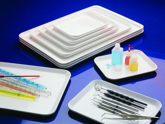 Instrument tray 430x290x20 mm melamine resin, white_1558475