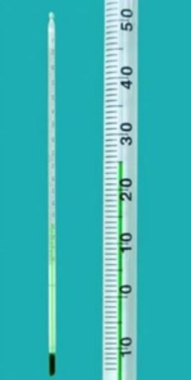 LLG-Thermometers -10...+360:2°C, solid stem 300x5,5-6,5mm, 76mm submergence environmental friendly liquid_1560765