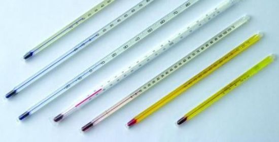 LLG-Thermometer, general purpose -20...+150:1°C stemform, red filling, capillaries white backed, length 300 mm, immersion depth: total_1560785