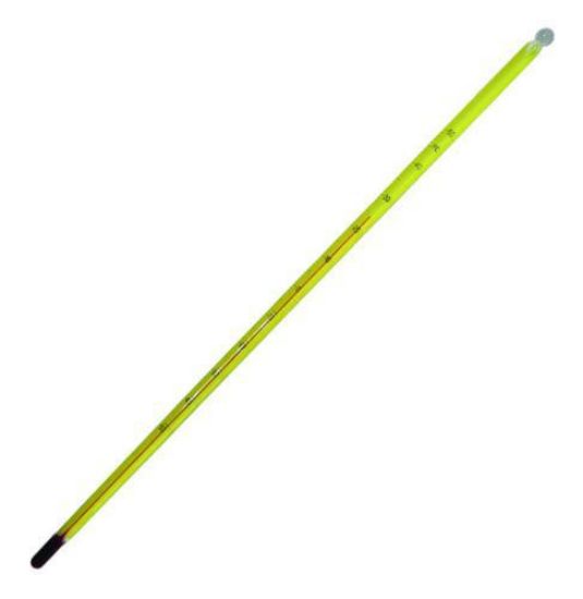 LLG-Precision-Laboratory Thermometer -10 to +100°C stemform, capillary: yellow backed, red filling, L:305 mm, suitable for calibration_1560845