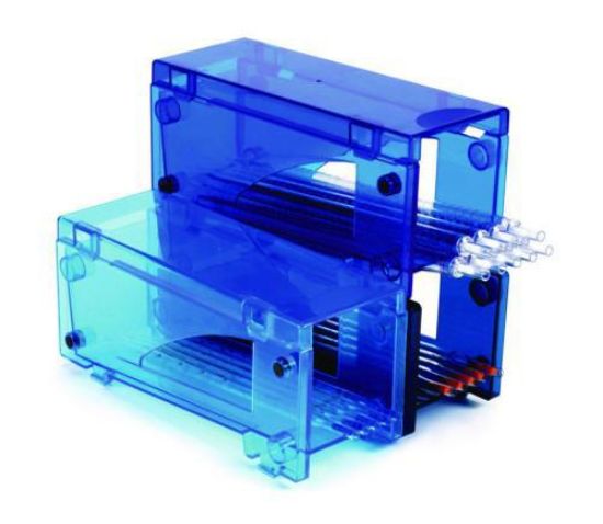 Pipette rack 100x301x127,5 mm stackable, blue, for serological pipettes, pack of 3_1561225