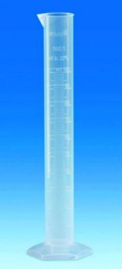 Measuring cylinder 1000 ml PP, tall form, class B, moulded graduation_1561237