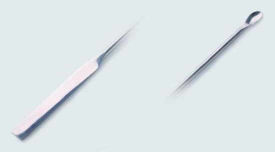 Micro spoon spatula 180 mm flat and spoon end, 18/10 steel_1561848