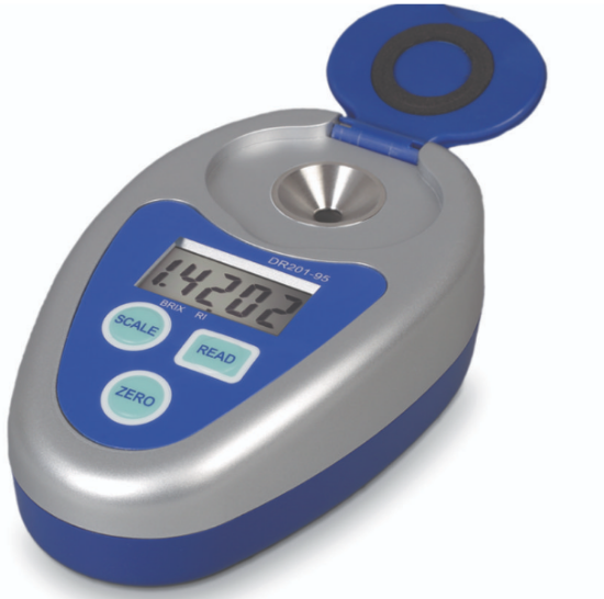Digital handrefractometer DR 201-95 0-95 % Brix, 1.3330-1.5318 nD accuracy ±0,2% Brix, ±0,0003 nD_1624215