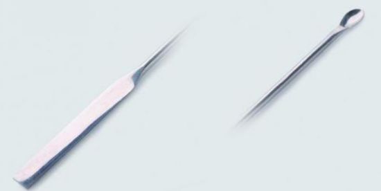 Micro spoon spatula, 150 mm flat and spoon end, 18/10 steel_1564365
