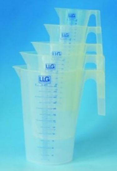 LLG-Beaker 3000 ml, PP ISO 7056, blue scale, with handle_1563891