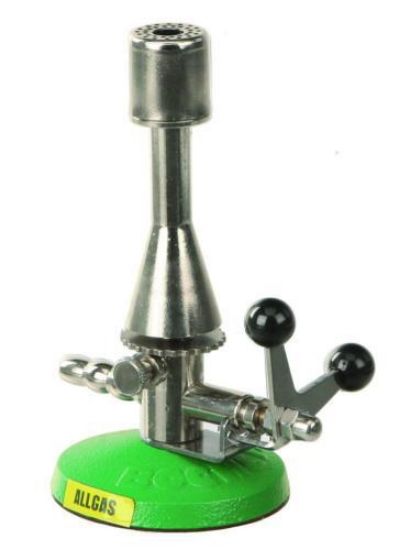 Teclu burner for all gas max. 1300°C, with stopcock, air regulator, pilot flame, 0.5-3 KW_1563899