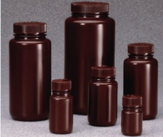 Wide neck bottles 1000 ml, HDPE amber, pack of 24_1564145