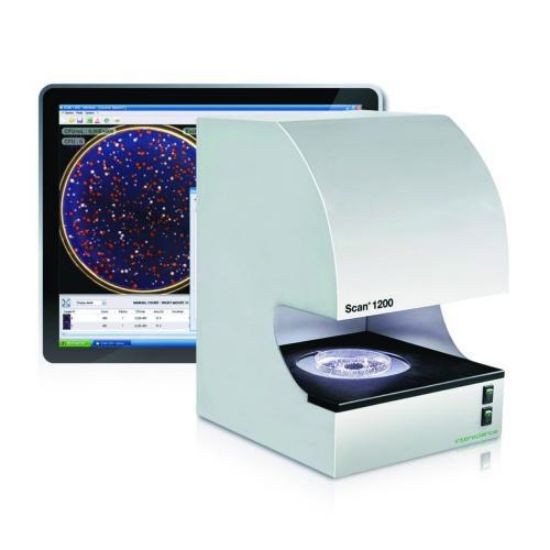 Automatic Colony counter Scan® 500 and 1200Scan® 500 is a high-tech automatic colony counter. It counts colonies on a Petri dish in less than half a second and gives you quick, accurate, complete and traceable reading of the results. With i_1565898