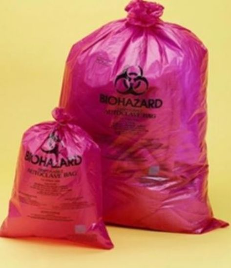 BEL-ART-waste bags 360x480 mm Biohazard, orange-red, polypropylene, pack of 200_1568027