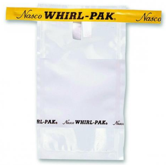 Whirl-Pak® sample bags 75x125 mm w.writing field, PE, sterile, capacity 60 ml, filling volume 40 ml, pack of 500_1566499