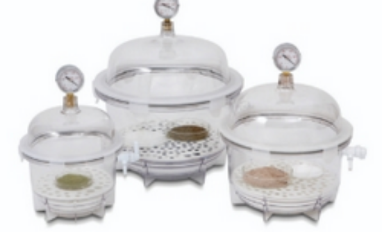 LLG-Vacuum desiccator VDR-25, round PC, Ø 308x325mm_1569709