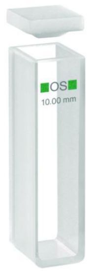 Macro-cuvette 100-OS, 10mm thickness optical special glass, 3500 μl with cover of PTFE_1570117
