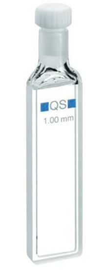 Macro-cuvette 110-QS, 1mm thickness quartz glass SUPRASIL®, 350 μl with PTFE-stopper_1570184
