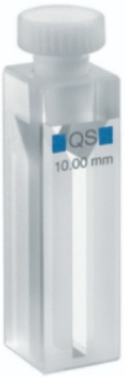Micro-cuvette 115 QS, 10mm thickness quartz glass SUPRASIL®, 400 μl with cover of PTFE_1570220
