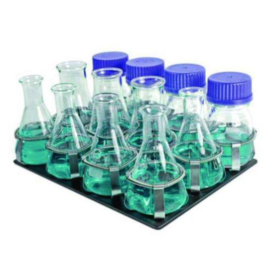 Platform P12-100 with clamps for 12x100 ml flasks, 150 ml beakers_1572113