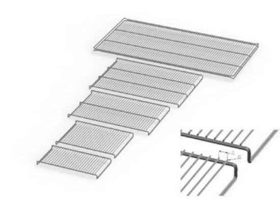 Stainless steel grid for model size 1040x600 (for good air circulation)_1571292