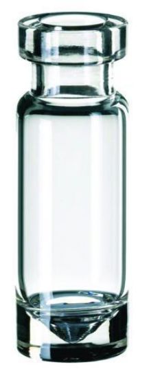 LLG-Crimp Neck Vial N 11, 1,1ml, O.D: 11.6mm, outer height: 32 mm, clear, 15 μl funnel in solid glass bottom pack of 100pcs_1574077